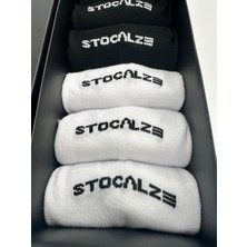 Stocalze Bambu Erkek Dikişsiz Kısa Patik Çorap. Terletmez 6'lı Kutulu Siyah Beyaz Görünmez Sneaker Çorap.