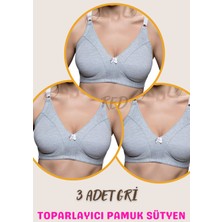 Red İç Giyim 3 Adet Penye Demirsiz Minimizer Toparlayıcı Sütyen (Büyük Beden Mevcuttur)