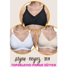 Red İç Giyim 3 Adet Penye Demirsiz Minimizer Toparlayıcı Sütyen (Büyük Beden Mevcuttur)