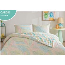 Taç Genç Modası Pamuklu Çift Kişilik Nevresim Takımı Cardie Yeşil