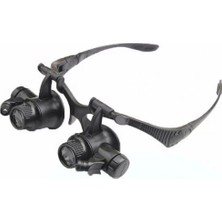 Lisinya -Gözlük Modeli 10X 15X 20X 25X Lens,2led Işıklı,büyüteç ( Lisinya )