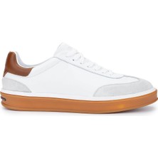 Tamer Tanca Erkek  Deri Beyaz Sneakers & Spor Ayakkabı 978 300 Erk Ayk Y25 Beyaz