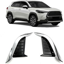 Mauuae Toyota Corolla Cross 2020 2021 Için Abs Krom Ön Arka Sis Lambası Lambası Göz Kapağı Kaş Kapağı Trim Kalıplama Çerçeve Garnitür (Yurt Dışından)