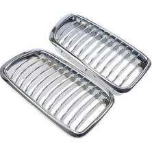 Mauuae 1 Çift Krom Ön Böbrek Izgara Izgarası Bmw 7-Serisi E38 730IL/735I/725TDS/728I/750I Sedan 1994-2001 Ön Izgara Izgarası Tamir (Yurt Dışından)