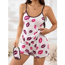 Candy Women  Uyku Bantlı Gecelik Takım