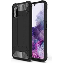 Zore Galaxy A02S Kılıf Crash Silikon Kapak-Siyah