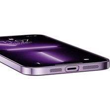 Zore Apple iPhone 14 Pro Kılıf Sert Pc Renkli Çerçeveli Riksos Kapak-Derin Mor