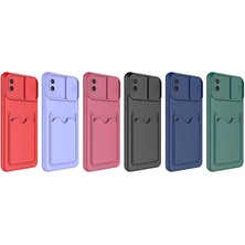 Zore Galaxy A02 Kılıf ​Kartix Kapak-Lila