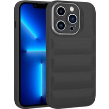Zore Apple iPhone 13 Pro Kılıf Kamera Korumalı Parlak Airbag'li Galya Kapak-Siyah