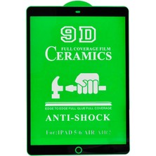 iPad 9.7 2017 (5.nesil) Uyumlu Zore Tablet Seramik Ekran Koruyucu-Siyah