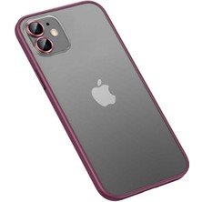 Zore Apple iPhone 12 Kılıf Retro Kapak-Koyu Mor