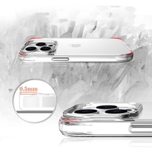 Zore Apple iPhone 13 Pro Uyumlu Şeffaf Ultra Ince Airbag Tasarımlı Okka Kapak-Renksiz
