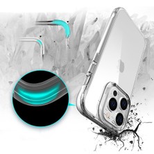 Zore Apple iPhone 13 Pro Uyumlu Şeffaf Ultra Ince Airbag Tasarımlı Okka Kapak-Renksiz