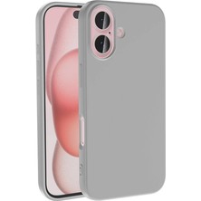 Zore Apple iPhone 16 Plus Kılıf Lsr Laaakan Kapak-Gümüş