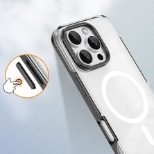 Zore Apple iPhone 16 Pro Max Kılıf Magsafe Şarj Özellikli Çıkarılabilir Arka Yüzeyli Polar Kapak-Siy-Siyah