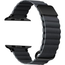 Zore ​​​watch 38MM Uyumlu Krd-78 Pu Deri Kordon Strap Kayış Zore - Koyu Gri