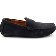 Bambi Lacivert Leather Erkek Loafer Ayakkabı E01547007801