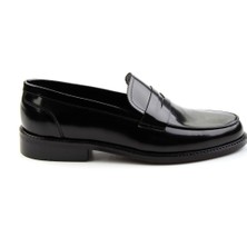 Bambi Siyah Leather Erkek Klasik Ayakkabı E01630311714