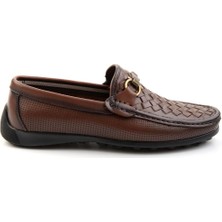 Bambi Kahve Leather Erkek Loafer Ayakkabı E01557255316