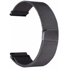 Zore Galaxy Watch 46MM (22MM) Uyumlu Krd-12 Metal Kordon Zore - Siyah