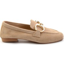 Bambi Vizon Leather Kadın Loafer Ayakkabı K01763771002