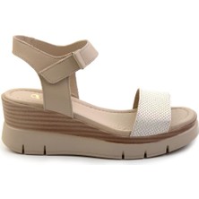Bambi Nude Leather Kadın Sandalet K05465048503