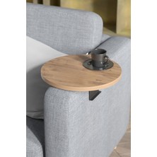 Yan Sehpa Ayarlanabilir Tepsi Dekoratif Modern Tepsi Çam