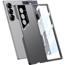 Zore Galaxy Z Fold 6 Kılıf Ultra Ince Kamera Korumalı Sert Rubber 3. Seri Procase Kapak-Titanyum-Gri