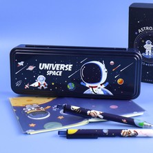 GXG Anime Çizgi Film Şifre Kilidi Plastik Su Geçirmez Astronot Astronot Ilkokul Kalem Kutusu (Yurt Dışından)