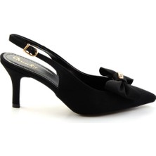 Bambi Siyah  Kadın Klasik Topuklu Ayakkabı K01231431204