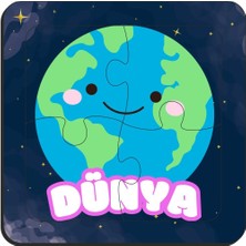 Eğitici & Öğretici Gezegenler Serisi 4 Parça 4 Adet Ahşap Puzzle Yapboz Seti