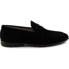 Bambi Siyah Leather Erkek Loafer Ayakkabı E01054150502