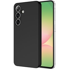 Kzy Samsung Galaxy A56 ile Uyumlu Kapak Içi Kadife Kamera Korumalı Lansman Silikon Kılıf - Siyah