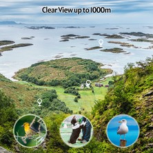 Xixi Shop Xixishop 10X - 30X Yüksek Güçlü Monoküler Teleskop 50 mm Büyük Nesne Lens Bak - 4 Prizma (Yurt Dışından)