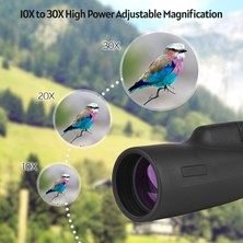 Xixi Shop Xixishop 10X - 30X Yüksek Güçlü Monoküler Teleskop 50 mm Büyük Nesne Lens Bak - 4 Prizma (Yurt Dışından)