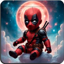 Eğitici & Öğretici Süper Kahramanlar 4 Parça 4 Adet Ahşap Puzzle Yapboz Seti