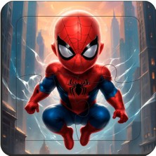 Eğitici & Öğretici Süper Kahramanlar 4 Parça 4 Adet Ahşap Puzzle Yapboz Seti
