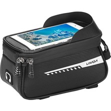 Xixi Shop Xixishop Lixada Su Geçirmez Bisiklet Telefon Montaj Çantası Ön Çerçeve Tüp Çanta Dokunmatik Ekran Telefon Tutucu Bisiklet Bisiklet Aracı Depolama (Yurt Dışından)