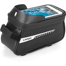 Xixi Shop Xixishop Lixada Su Geçirmez Bisiklet Telefon Montaj Çantası Ön Çerçeve Tüp Çanta Dokunmatik Ekran Telefon Tutucu Bisiklet Bisiklet Aracı Depolama (Yurt Dışından)