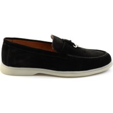 Bambi Siyah Leather Erkek Espadril E01079972602