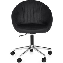Istiridye Ofis/çalışma Sandalyesi (Baby Face Kumaş)Krom Metal Ayaklı