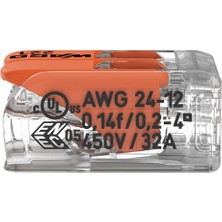Wago 221-412 2'li Çok Amaçlı Buat Klemensi (25 Adet)