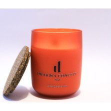 Lukserious Doğal Tatlı Portakal  Kokulu Soya Wax Mum Dekoratif Hediyelik Mum
