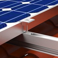 Luminnaly Güneş Panellerini Bağlamak ve Sabitlemek Için Fotovoltaik Destek Alüminyum Alaşımlı Orta Basınç Bloğu Kaydırıcısı 40MM (Yurt Dışından)