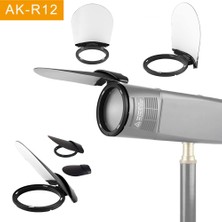 Luminnaly AK-R12 Sıçrama Kartı Yuvarlak Flaş Kafası Godox H200R V1 Flaş Serisi, V1-S,V1-N,V1-C,AD200 PRO,AD200 Gölgeleme Plakası (Yurt Dışından)