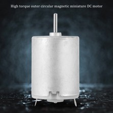 Luminnaly 8000RPM 9V 68MA Yüksek Torklu Manyetik Silindirik Mini Dc Motor Gümüş (Yurt Dışından)