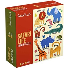 Doerkids Safari Vahşi Hayvanlar Mini Puzzle