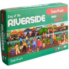 Doerkids Midi Puzzle - Nehir Kenarında Bir Gün 80 Parça Puzzle