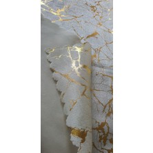 Koltuk Örtüsü Varakli Desen Özel Kaymaz Taban Süngerli ( 1 Ad ) Ölçüm 160X200 cm Çekyat Örtüsü Altin