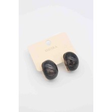 Glare Jewellery Gri Taş Model Küpe